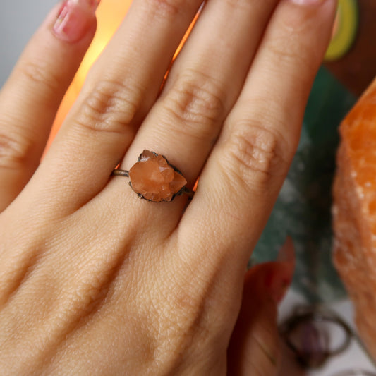Aragonite Ring Size 8.5