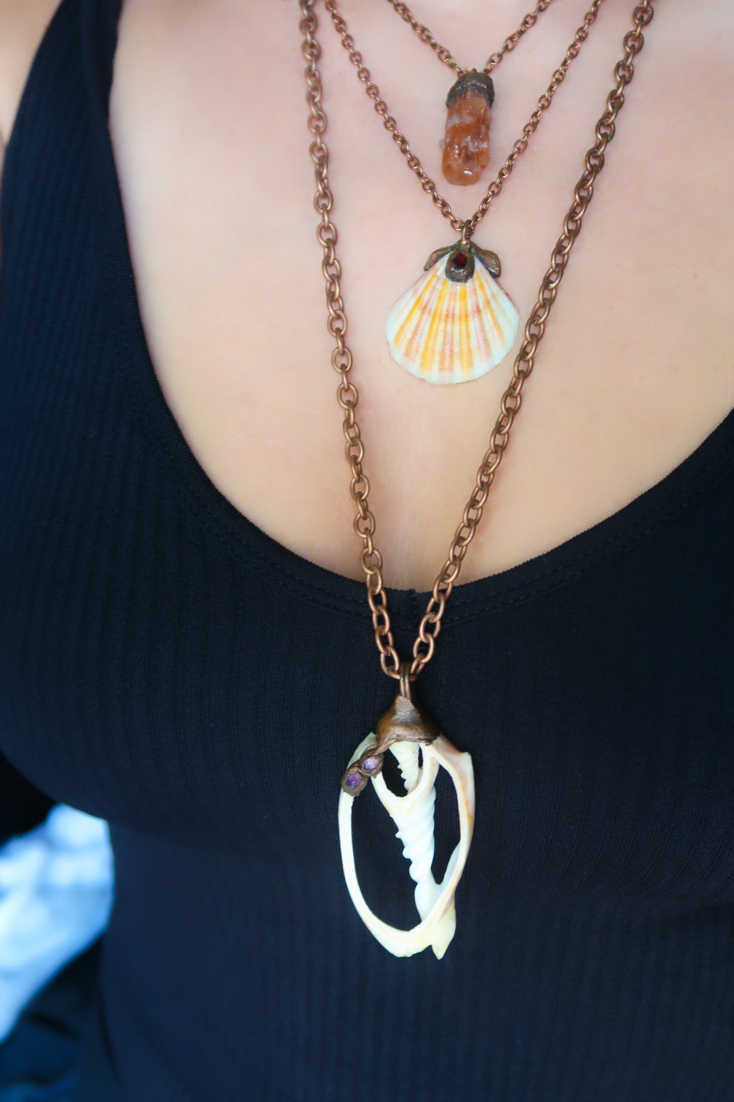 Amethyst Shell necklace